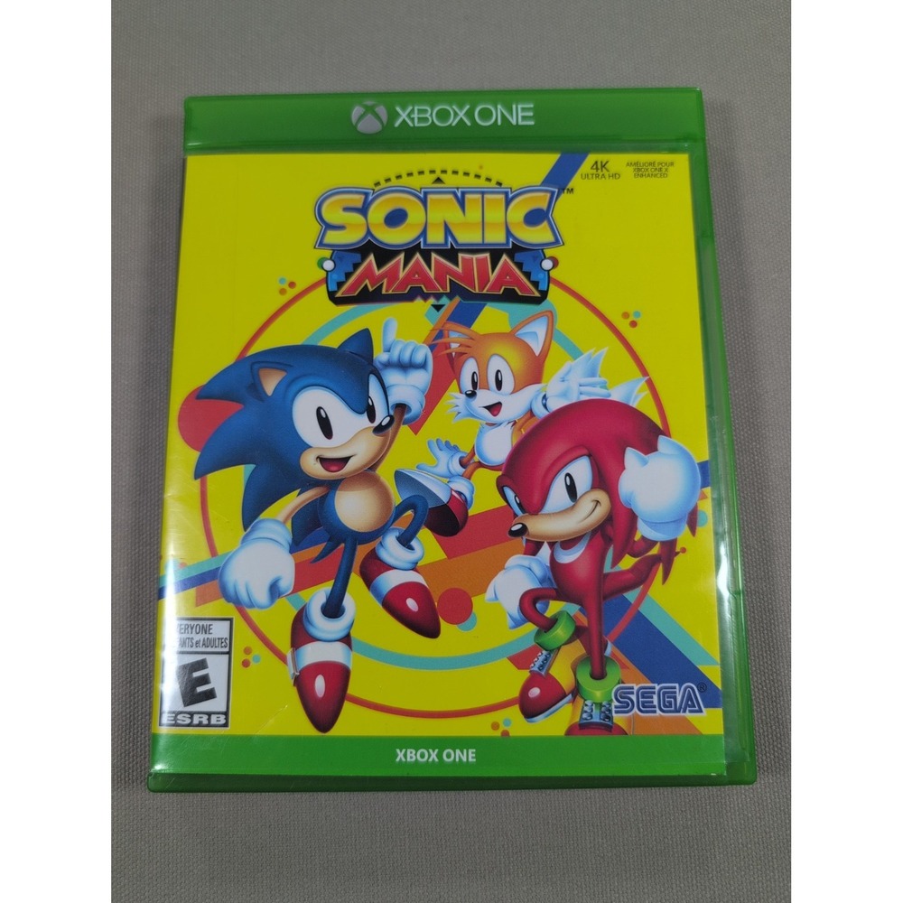 SEGA Sonic Mania Xbox One Video Game No Manual Tested Working